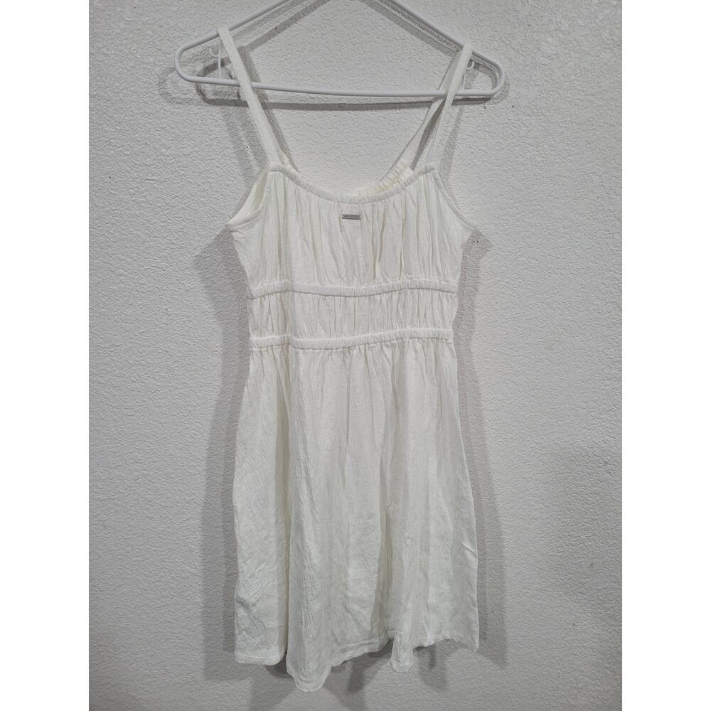 Billabong Women's White Dress size Large Sundress Cotton‎ #15 - Picture 2 of 6